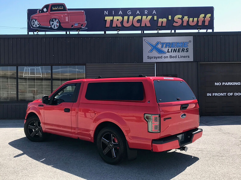 Custom truck with bed cover