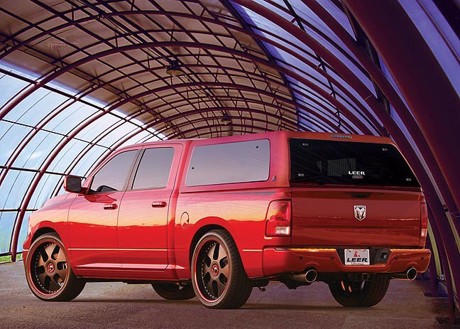 Tonneau cover on a pickup truck